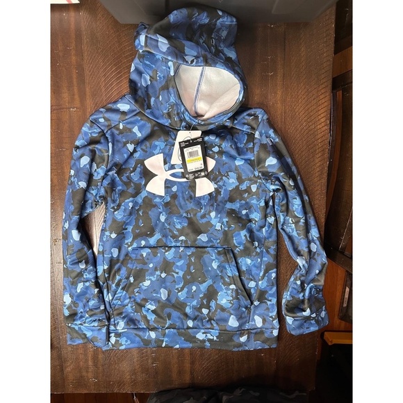 Youth Medium NWT Under Armour Boys' Armour Fleece
Big Logo Printed Hoodie - Picture 5 of 5